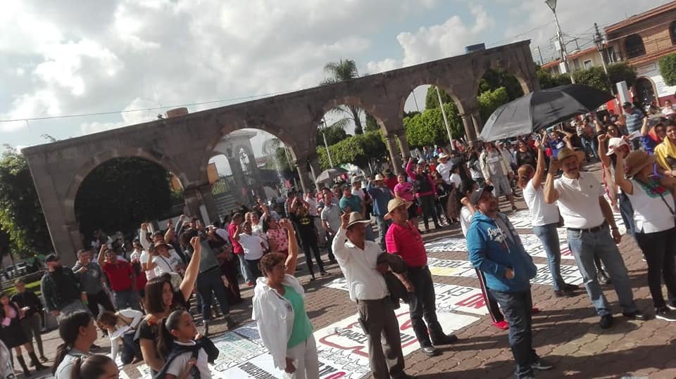 En la plaza