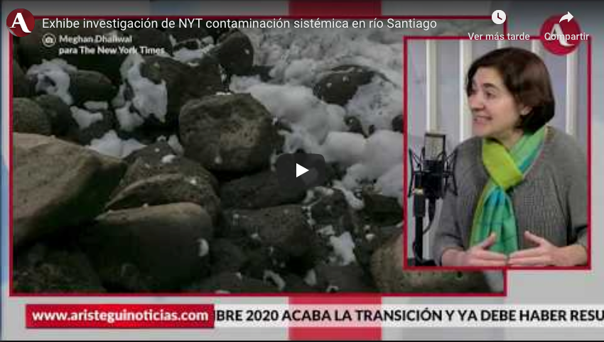 Exhibe investigación de NYT contaminación sistémica en río Santiago
