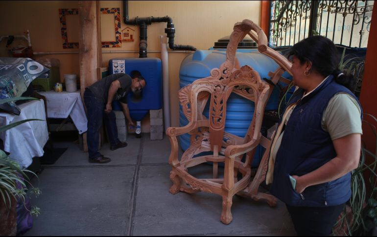 En la colonia Mesa Colorada Poniente, en Zapopan, 600 vecinos fueron beneficiados con un “Nido de lluvia”. EL INFORMADOR/G. Gallo