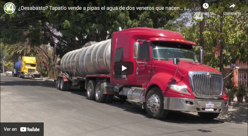 ¿Desabasto? Tapatío vende a pipas el agua de dos veneros que nacen… ¡en su casa!￼