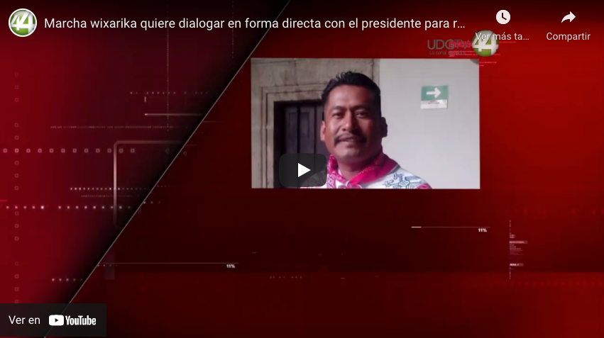 Marcha wixarika quiere dialogar en forma directa con el presidente para resolver conflicto agrario￼