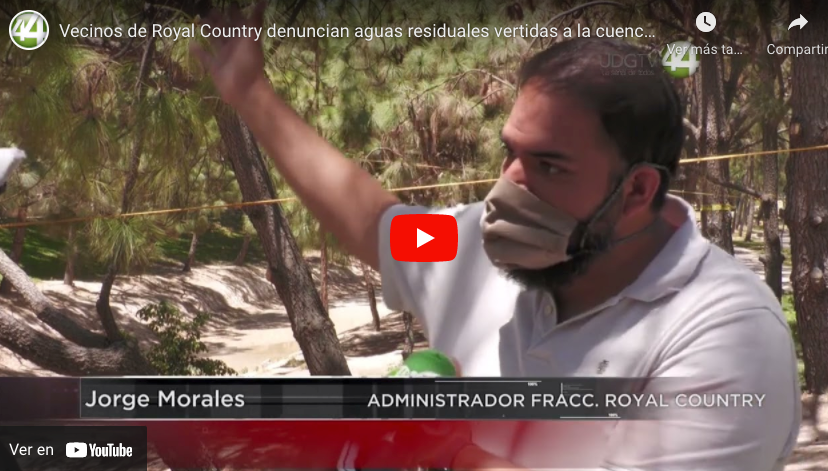 Vecinos de Royal Country denuncian aguas residuales vertidas a la cuenca de Los Colomos￼