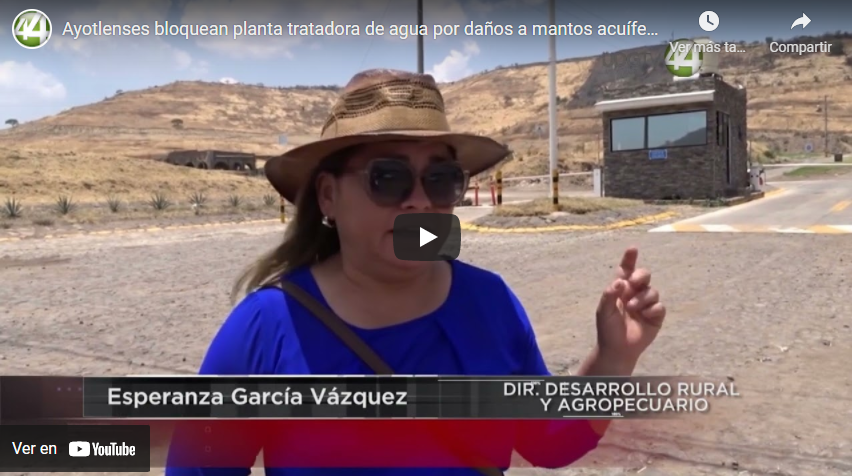 Ayotlenses bloquean planta tratadora de agua por daños a mantos acuíferos￼
