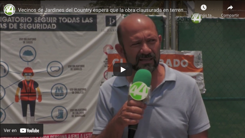 Vecinos de Jardines del Country espera que la obra clausurada en terreno federal sea definitiva￼
