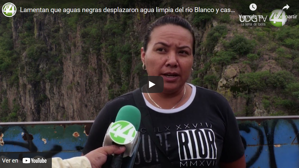 Lamentan que aguas negras desplazaron agua limpia del río Blanco y cascada de la Cola de Caballo￼