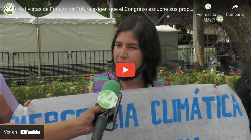 Activistas de Fridays for Future exigen que el Congreso escuche sus propuestas