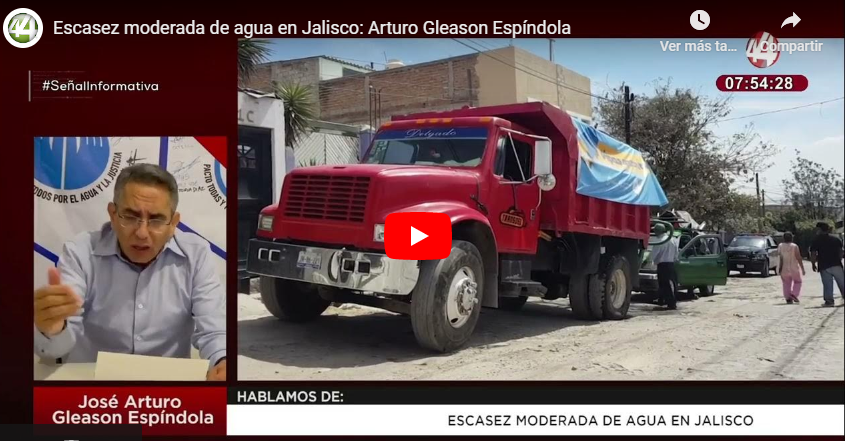 Escasez moderada de agua en Jalisco: Arturo Gleason Espíndola