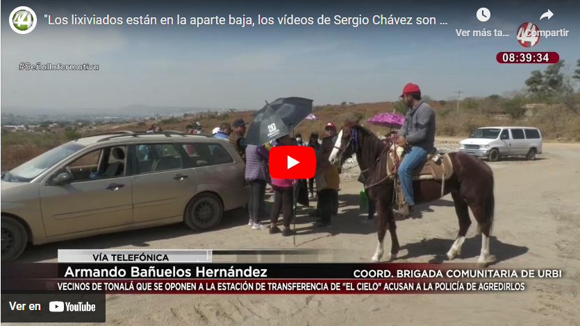 «Los lixiviados están en la aparte baja, los vídeos de Sergio Chávez son una simulación, un montaje»