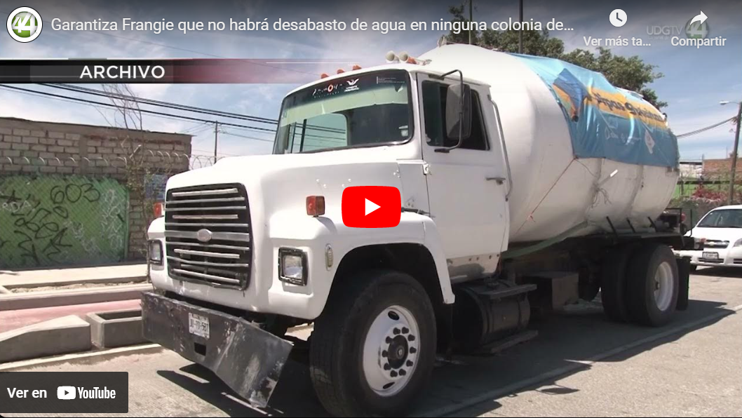 Garantiza Frangie que no habrá desabasto de agua en ninguna colonia de Zapopan este año