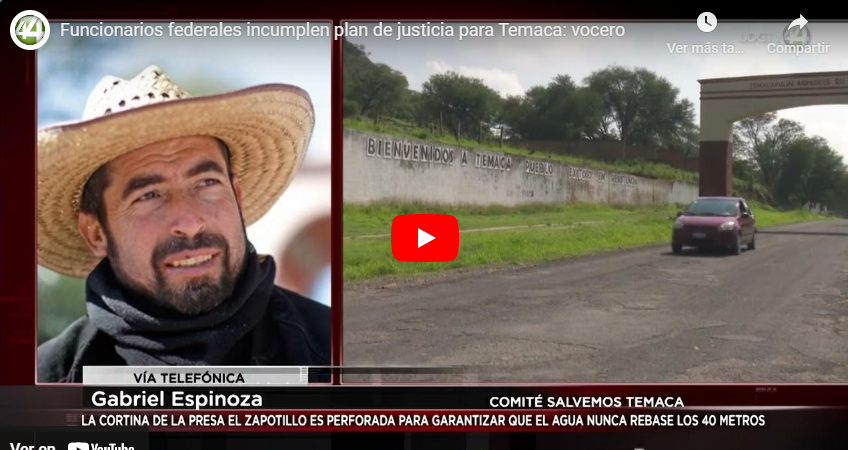 Funcionarios federales incumplen plan de justicia para Temaca: vocero