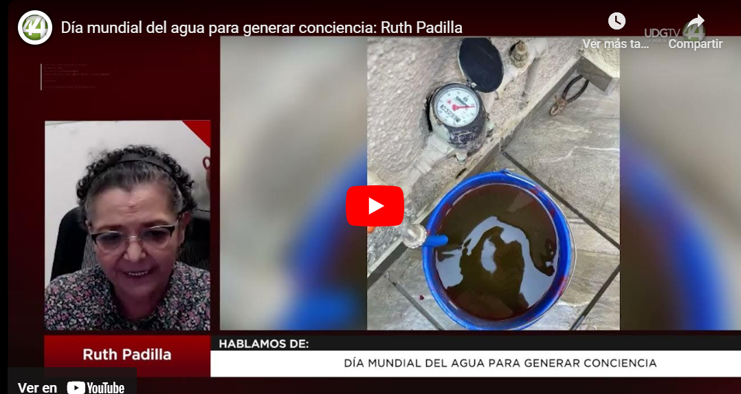 Día mundial del agua para generar conciencia: Ruth Padilla