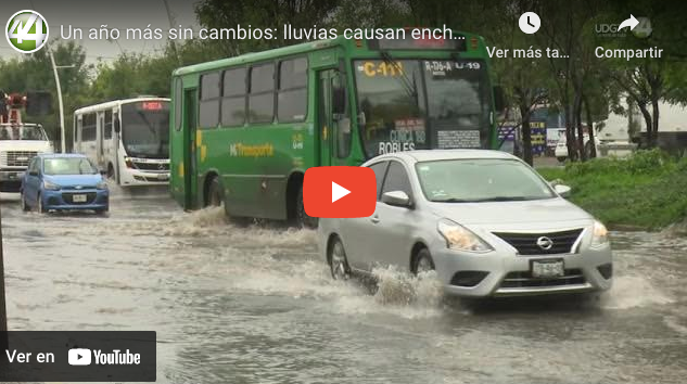 Un año más sin cambios: lluvias causan encharcamientos y canales a punto de desbordar en Tlajomulco