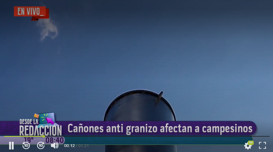 Los cañones antigranizo protegen los cultivos más delicados, sin embargo los que tienen contra las cuerdas y con serios problemas de agua a los campesinos de Atotonilco.