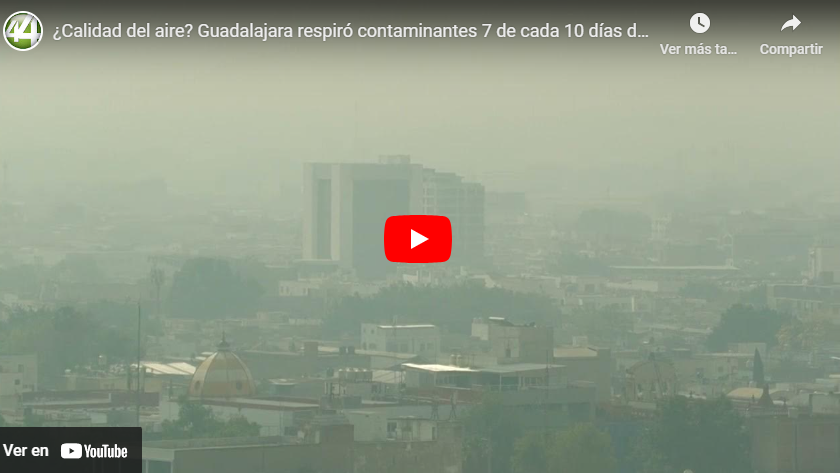 ¿Calidad del aire? Guadalajara respiró contaminantes 7 de cada 10 días de 2023