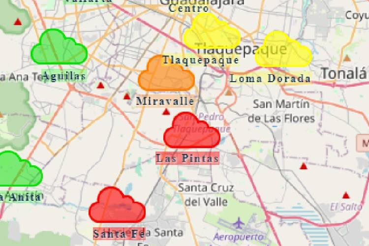 Reportan MUY MALA calidad del aire en Las Pintas