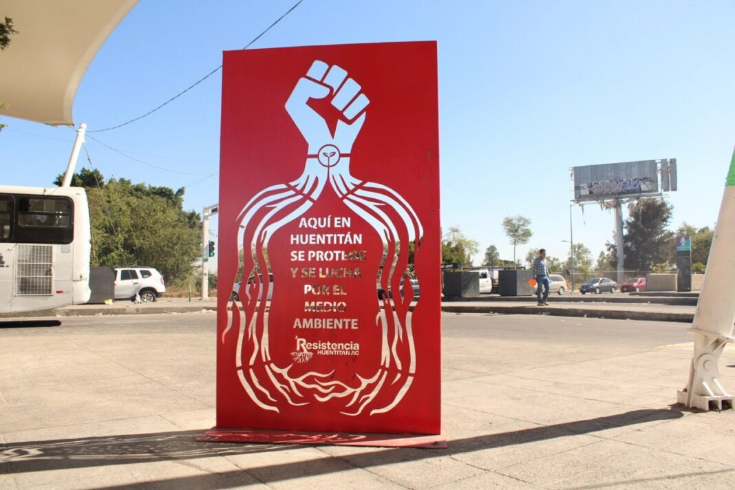 ¡HUENTITÁN NO SE RINDE! El colectivo Resistencia Huentitán AC. se manifiesta ante la reapertura de las obras de ICONIA