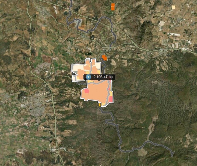 Amanecemos con un estimado de 2,106 hectáreas afectadas por el incendio
