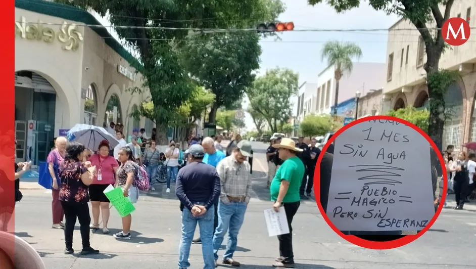 Vecinos de Tlaquepaque se manifiestan por escasez de agua; llevan hasta un mes sin servicio