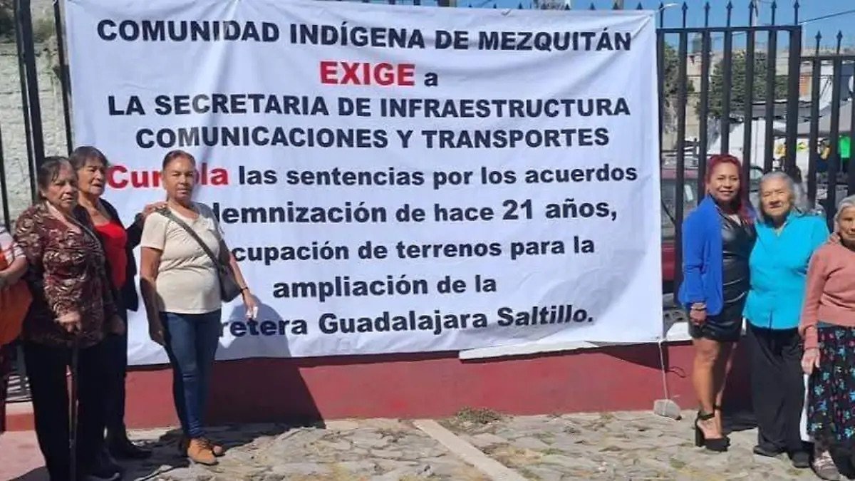 Comunidad indígena de Mezquitán será indemnizada por la SICT luego de 21 años de lucha