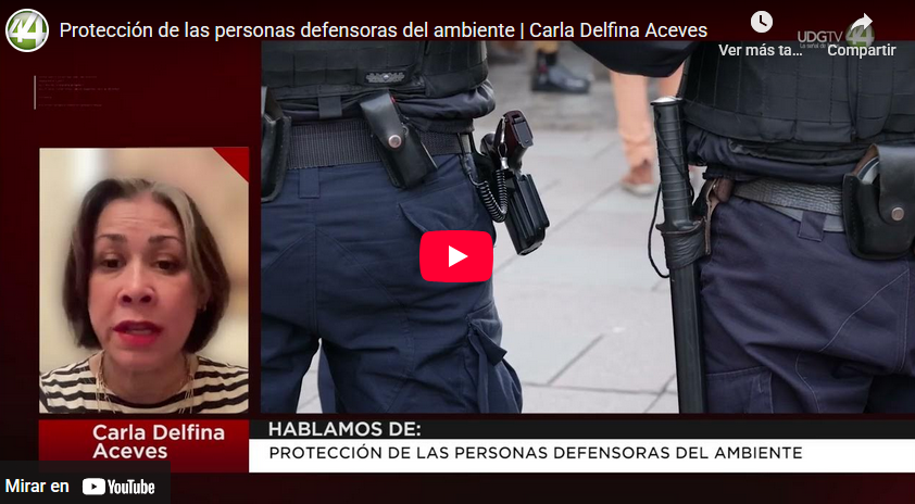 Protección de las personas defensoras del ambiente | Carla Delfina Aceves
