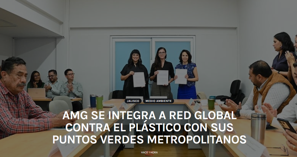 AMG SE INTEGRA A RED GLOBAL CONTRA EL PLÁSTICO CON SUS PUNTOS VERDES METROPOLITANOS