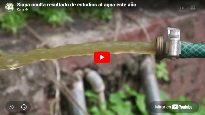 Siapa oculta resultado de estudios al agua este año