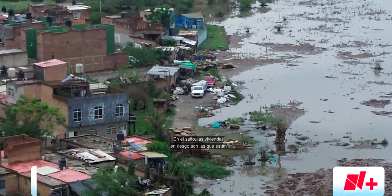 Viviendas de El Salto Cercanas al Río Santiago y Presa El Ahogado están en Riesgo de Inundación