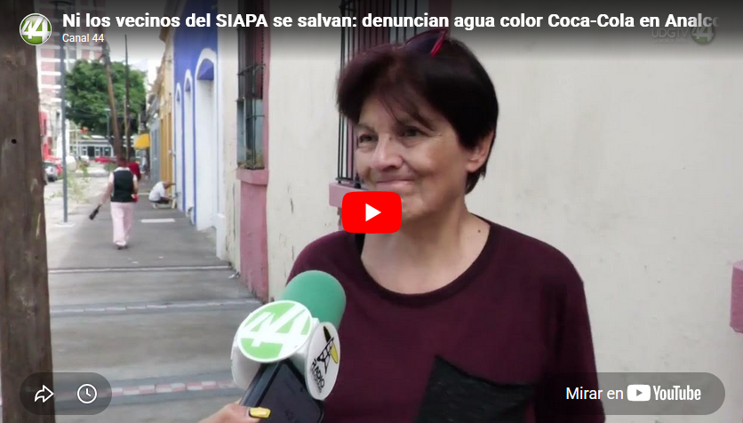Ni los vecinos del SIAPA se salvan: denuncian agua color Coca-Cola en Analco