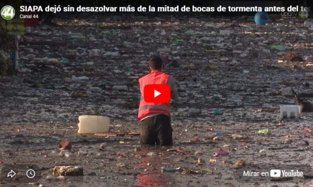 SIAPA dejó sin desazolvar más de la mitad de bocas de tormenta antes del temporal