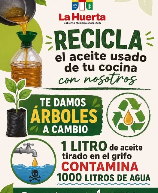 La Huerta lanza campaña para disminuir contaminación del agua por aceite usado