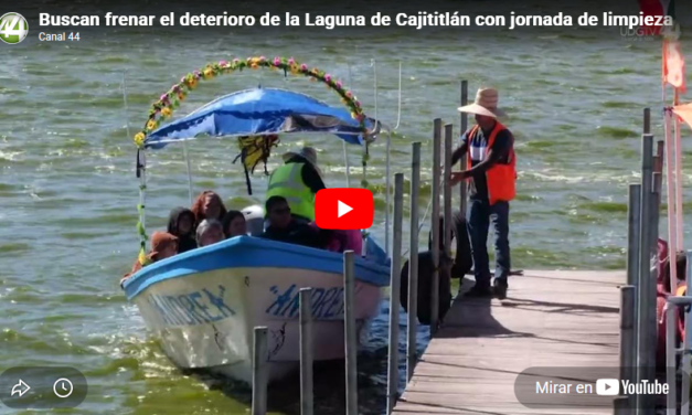 Buscan frenar el deterioro de la Laguna de Cajititlán con jornada de limpieza