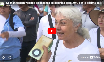 Se manifiestan vecinos de decenas de colonias de la ZMG por la pésima calidad del agua