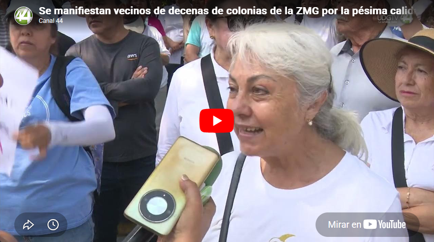 Se manifiestan vecinos de decenas de colonias de la ZMG por la pésima calidad del agua