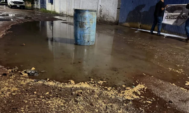 Por presunta contaminación de calles y drenaje, clausuran empresa en El Salto