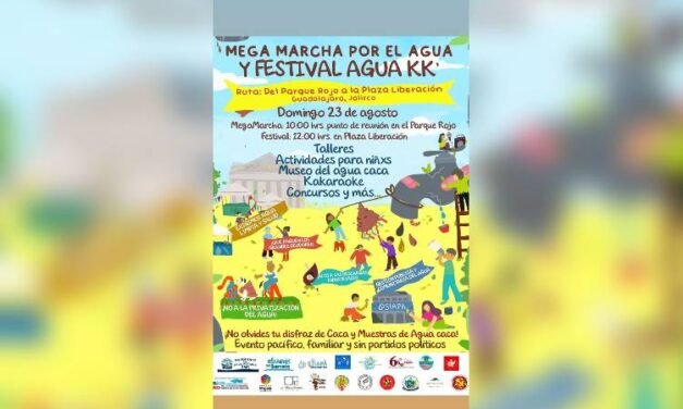 Convocan a megamarcha vs. privatizar el agua