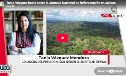 Tania Vázquez habla sobre la Jornada Nacional de Reforestación en Jalisco