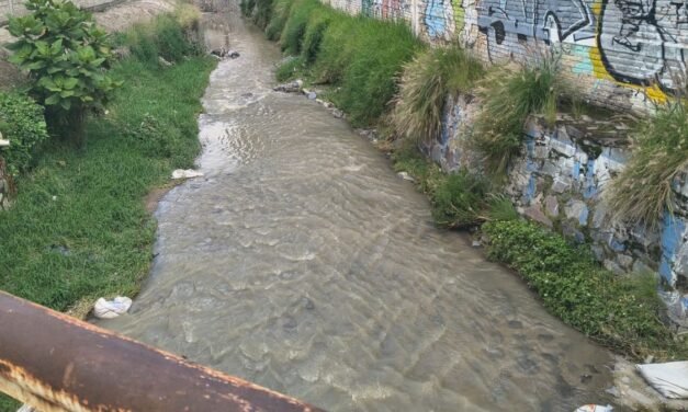 Desbordamiento de aguas residuales en Santa Ana Tepetitlán, Zapopan