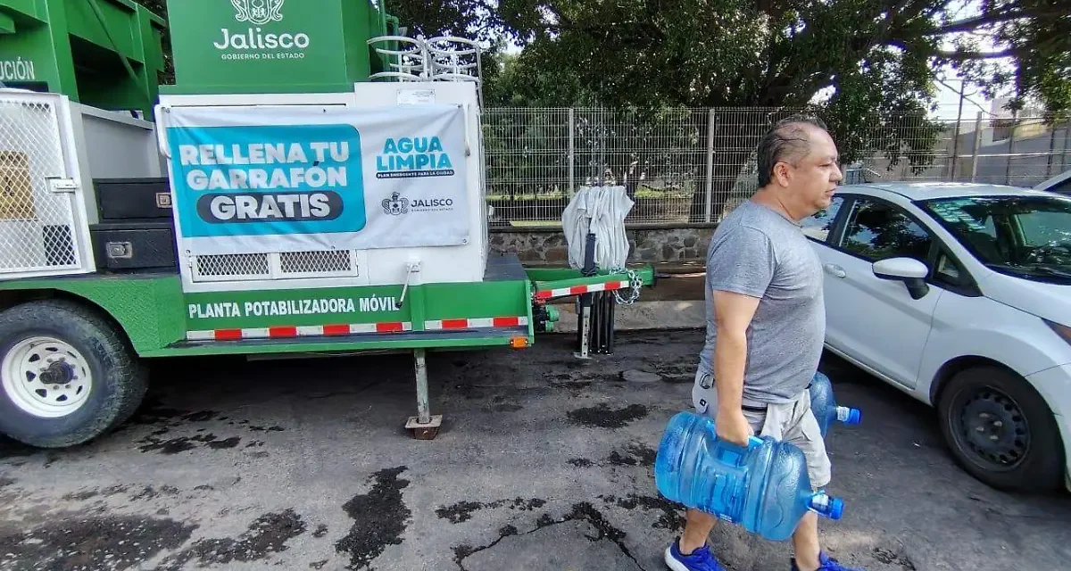 Vecinos de Tlaquepaque consideran insuficiente la planta potabilizadora móvil ante la crisis del agua