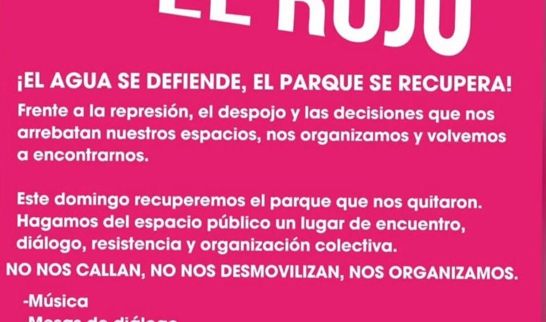 Recuperemos el rojo, el agua se defiende