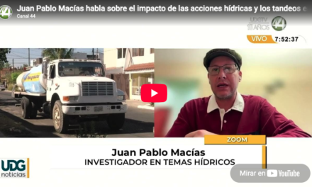 Juan Pablo Macías habla sobre el impacto de las acciones hídricas y los tandeos en la ZMG