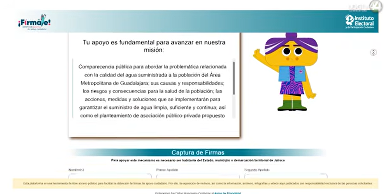 Reúnen firmas para exigir a las autoridades cuentas por el agua sucia en la ZMG