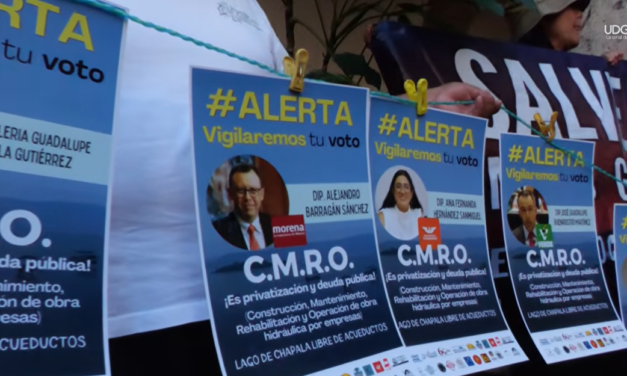 Colectivos le advierten a diputados que están en contra del acueducto Chapala-Guadalajara
