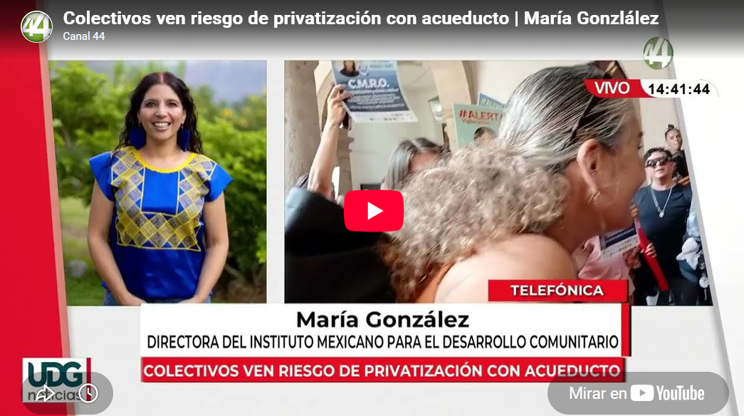 Colectivos ven riesgo de privatización con acueducto | María Gonzlález