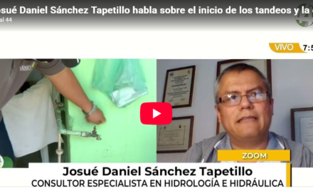 Josué Daniel Sánchez Tapetillo habla sobre el inicio de los tandeos y la escasez de agua en la ZMG