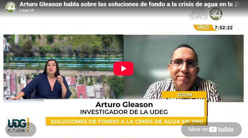 Arturo Gleason habla sobre las soluciones de fondo a la crisis de agua en la ZMG